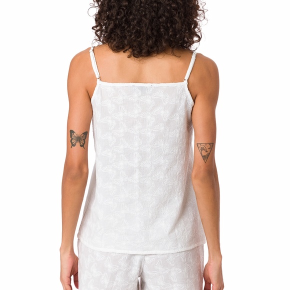 Suvi NYC women's 2-piece short pajama set Strap top and shorts 100% Cotton - Picture 15 of 15